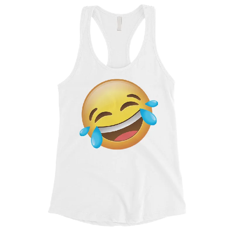 Emoji-Laughing Womens Great Perfect Halloween Costume Tank Top Gift