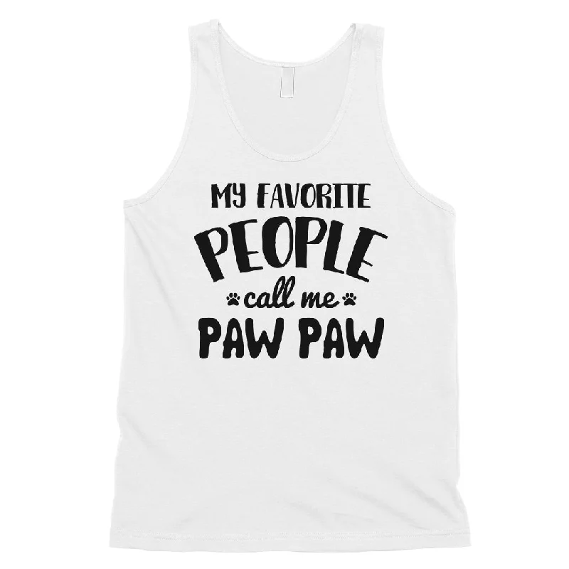 Favorite People Paw Paw Mens Supportive Cool Workout Sleeveless Top