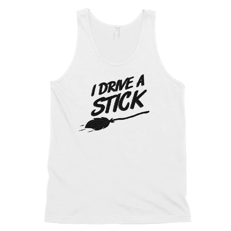 I Drive A Stick Cute Halloween Costume Funny Mens Tank Top