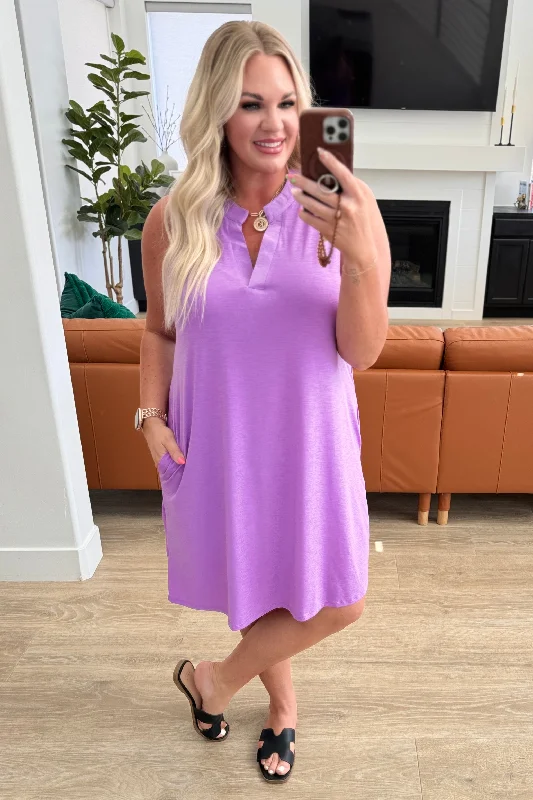 Lizzy Tank Dress in Lavender