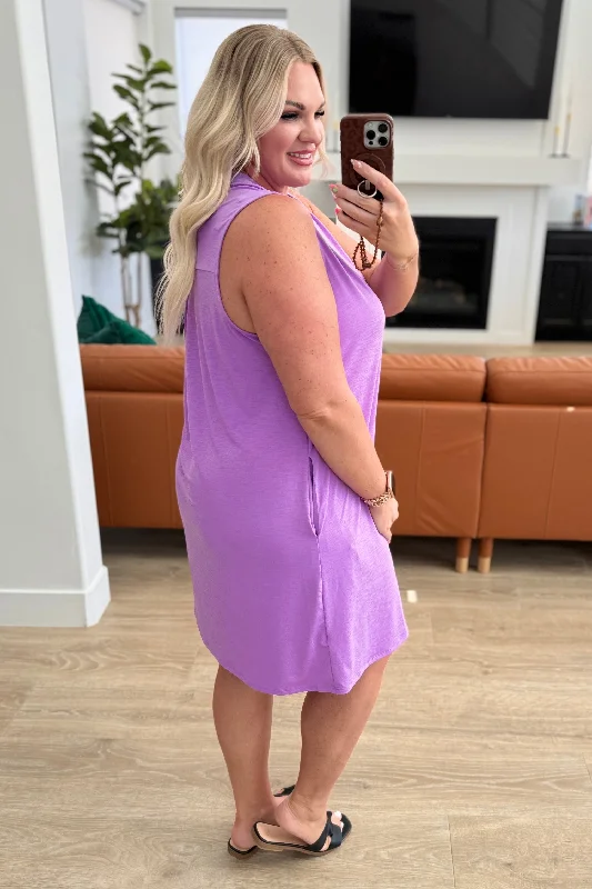 Lizzy Tank Dress in Lavender