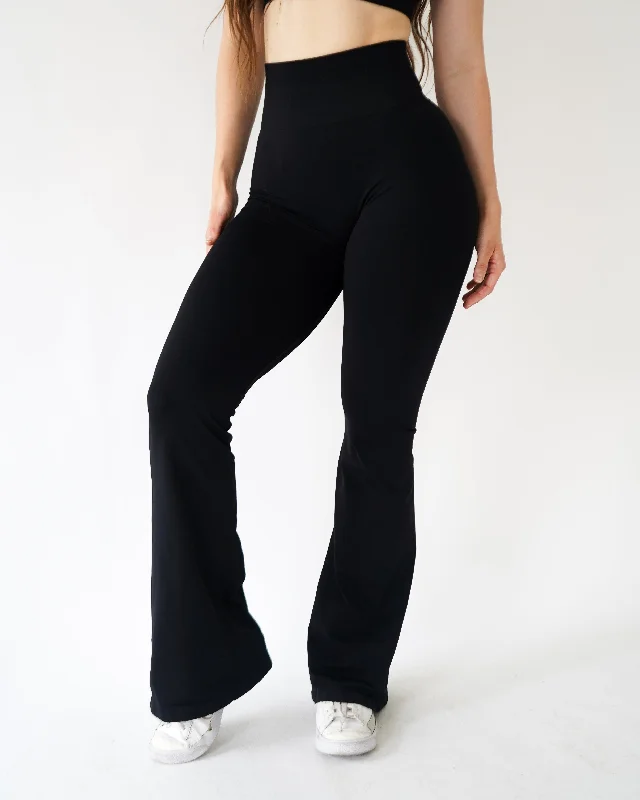 ENHANCE FLARE LEGGINGS - Licorice