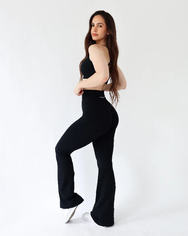 ENHANCE FLARE LEGGINGS - Licorice