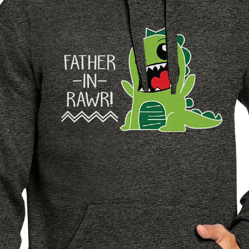 Father-In-Rawr Unique In Law Gift Idea Funny Dinosaur Design Hoodie