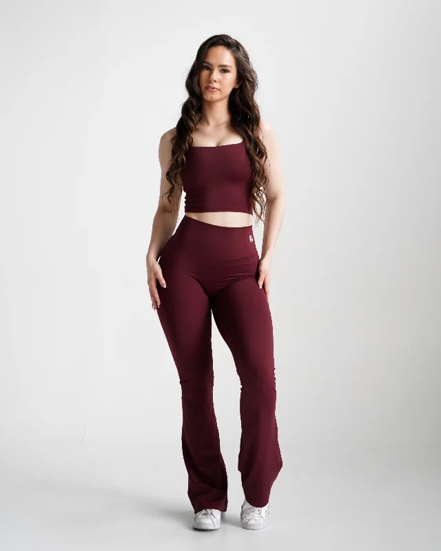 IMPACT FLARE LEGGINGS - Wine