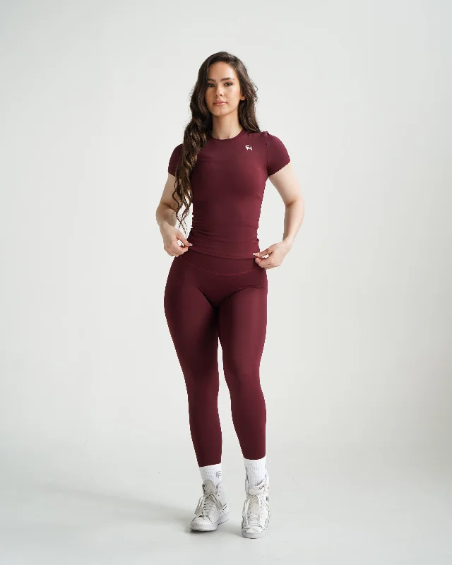 IMPACT LEGGINGS 25” - Wine