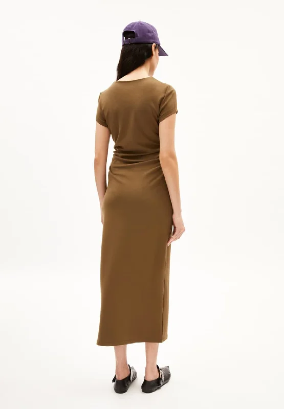 Jerseykleid ADAAJA dried moss | ARMEDANGELS