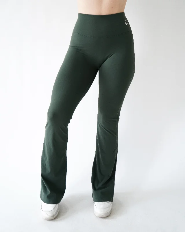 PERFORMANCE FLARE LEGGINGS - Forest