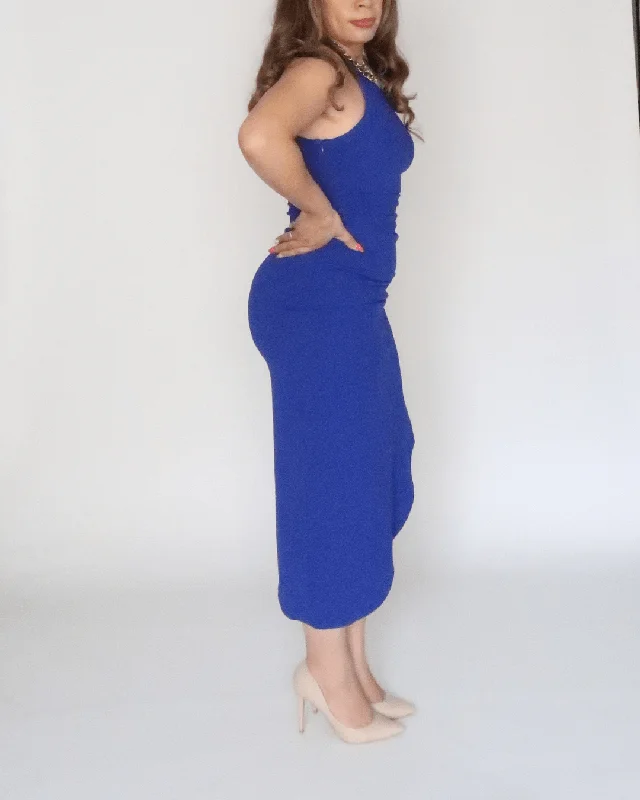 Sleeveless Maxi Royal Blue Dress