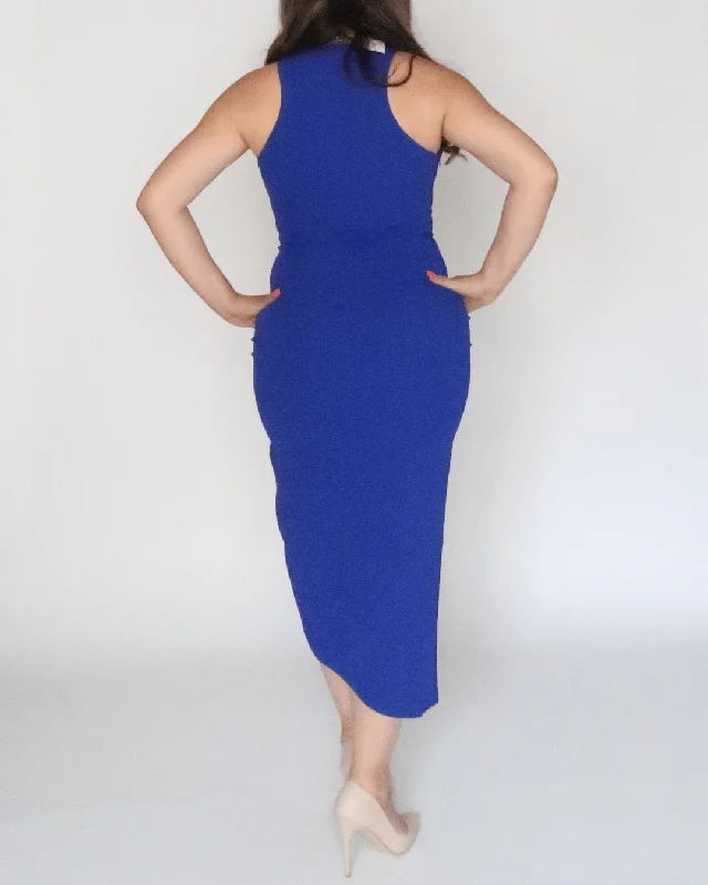 Sleeveless Maxi Royal Blue Dress