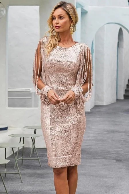 Sequin Tassel Dress