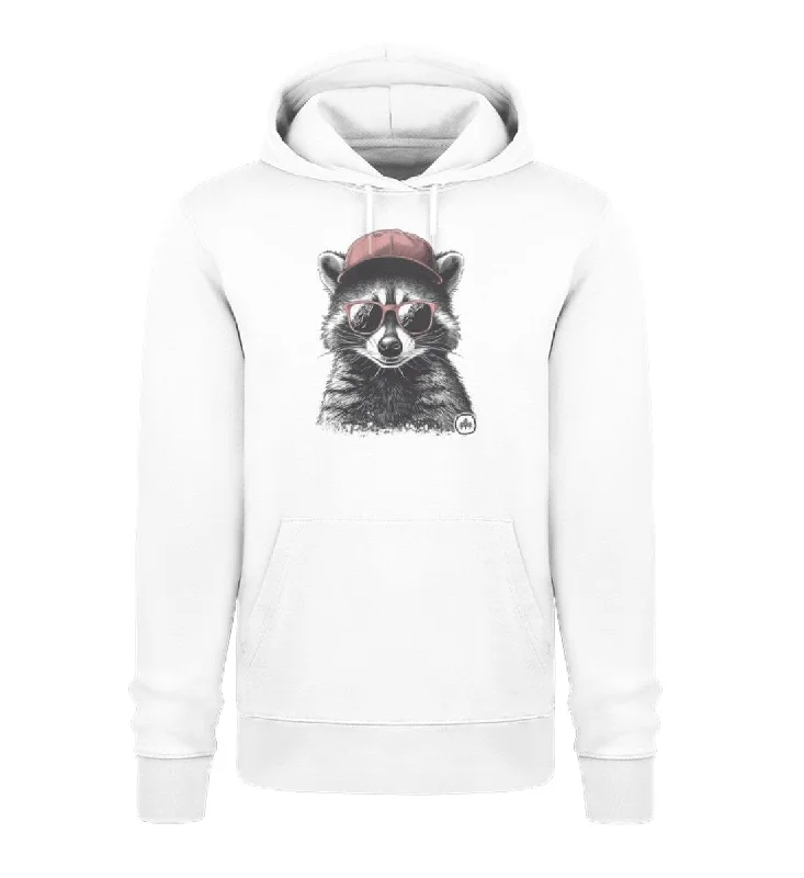 Waschbär Sunny - Unisex Bio Hoodie (Premium)