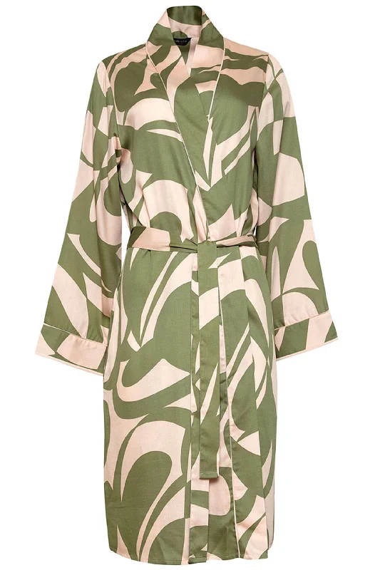 Richmond Abstract Print Short Dressing Gown