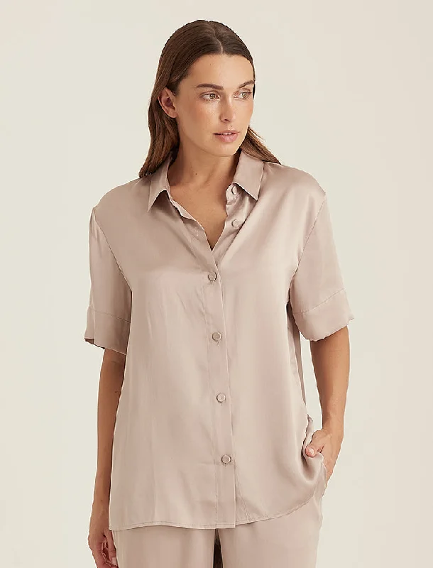 Audrey Relaxed Silk Shirt