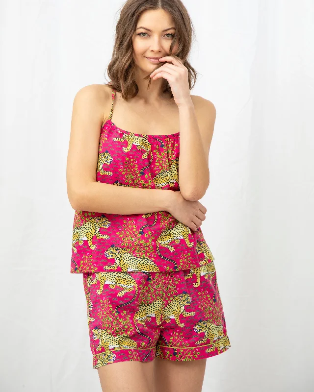 Bagheera - Cami Shorts PJ Set - Hot Pink