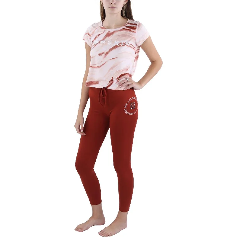 Danskin Womens Logo Nightwear Pant Set