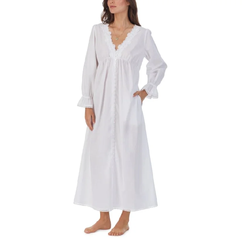 Eileen West Long Sleeve Button Front Robe