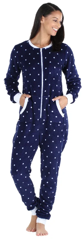 Navy Polka Dot / XS