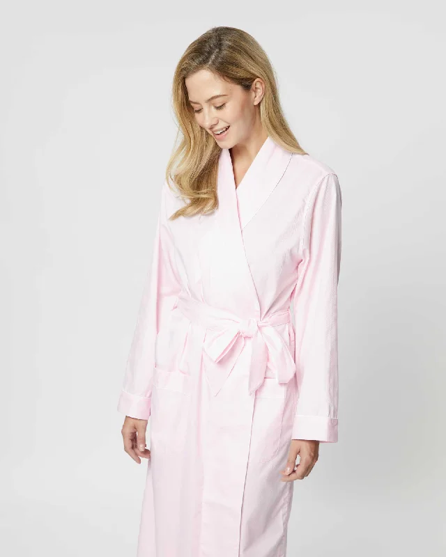 Women's Jacquard Dressing Gown - Pink