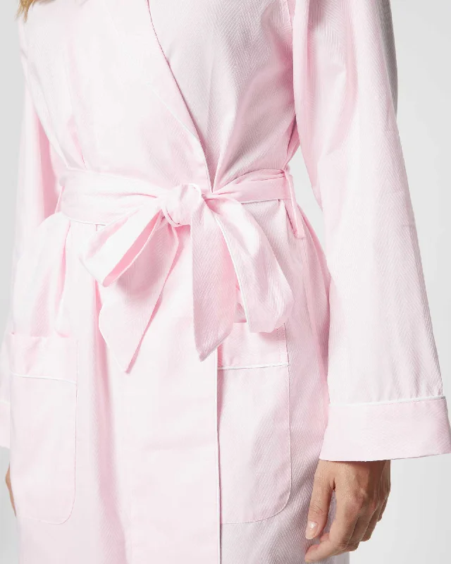 Women's Jacquard Dressing Gown - Pink