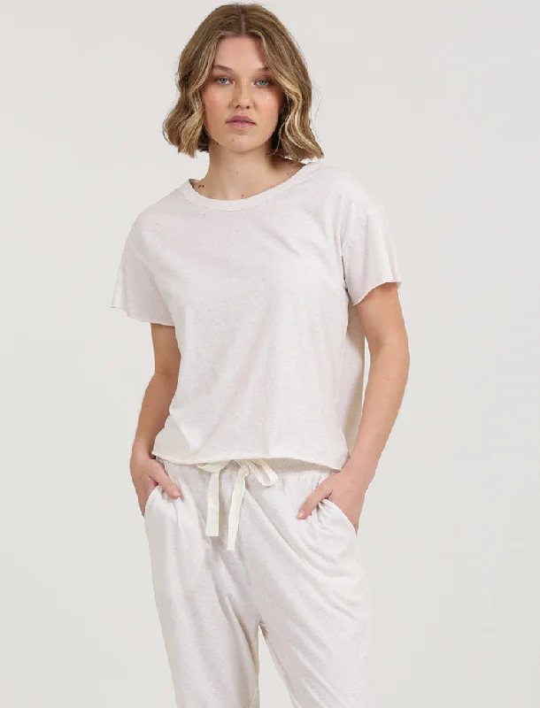 Jada Organic Cotton Knit Boxy Tee