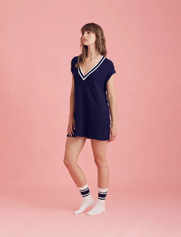 Luxe Waffle Tennis Tank Dress