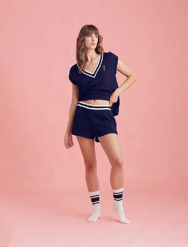 Luxe Waffle Tennis Shorts