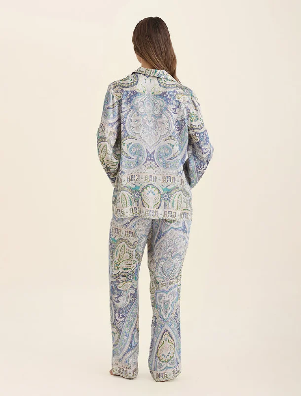 Nahla Printed Silk PJ