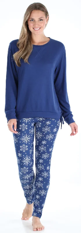 Navy Snowflakes / XS