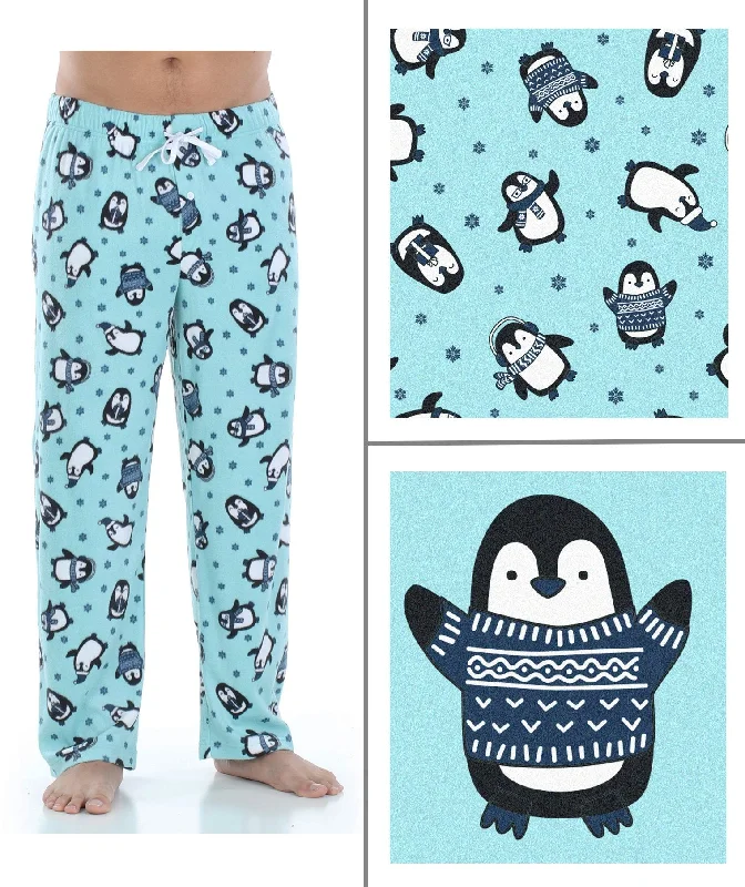 Our Family Pjs Christmas Family Matching Fleece Penguins Pajama Sets