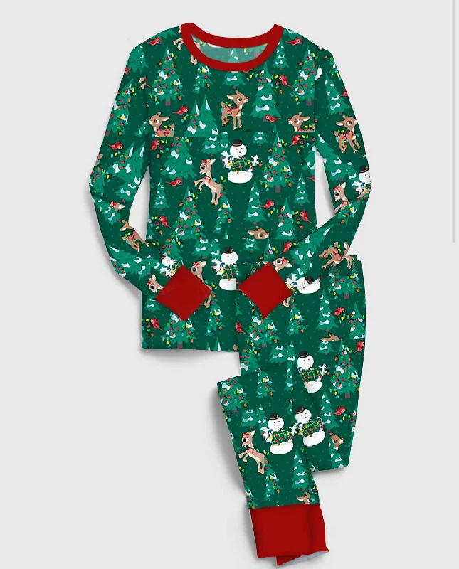 [Pre Order] Merry & Bright Rudolph - Bamboo Long Sleeve Lounge Set (EST SHIP LATE OCT)