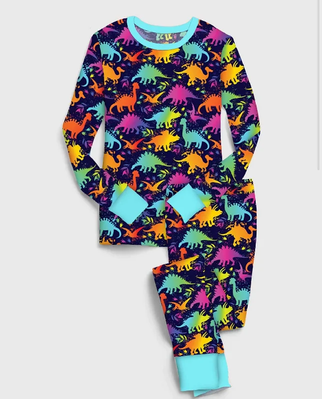 [Pre Sale] Play Time Dinosauria - Bamboo Long Sleeve Lounge Set EST SHIP MID OCT