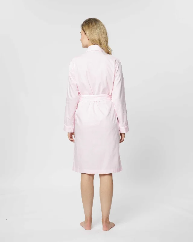 Women's Jacquard Short Dressing Gown - Pink