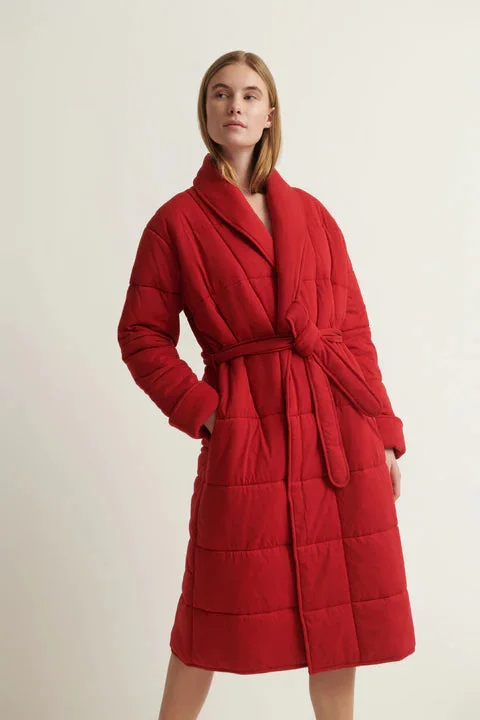 SKIN~ Sevan cotton quilted robe