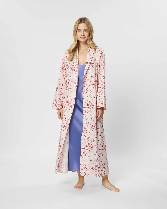 Women's Classic Cotton Dressing Gown - Cassey Floral