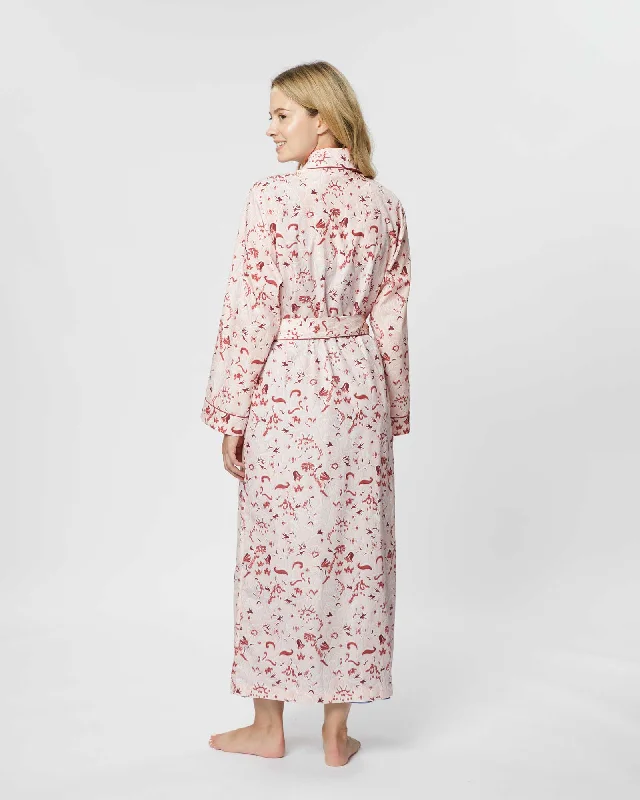 Women's Classic Cotton Dressing Gown - Cassey Floral