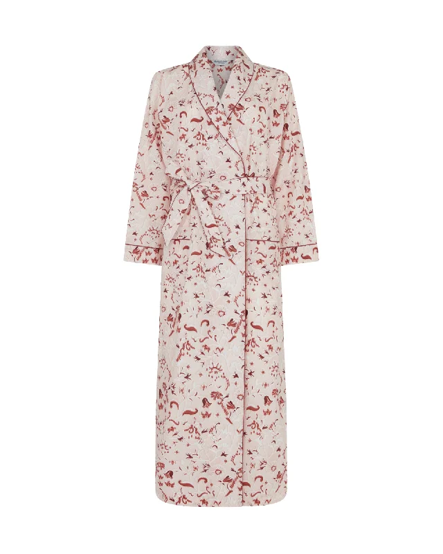 Women's Classic Cotton Dressing Gown - Cassey Floral