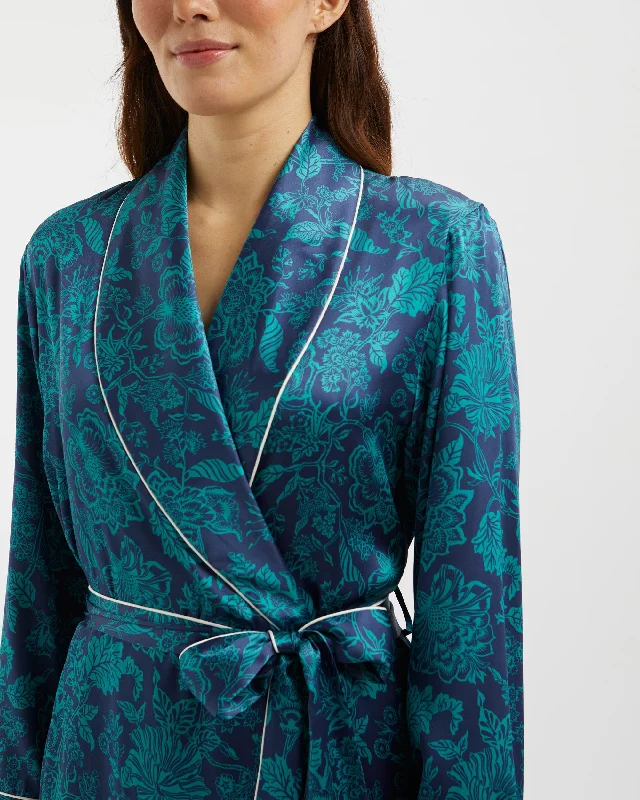 Women's Silk Dressing Gown - Christelle