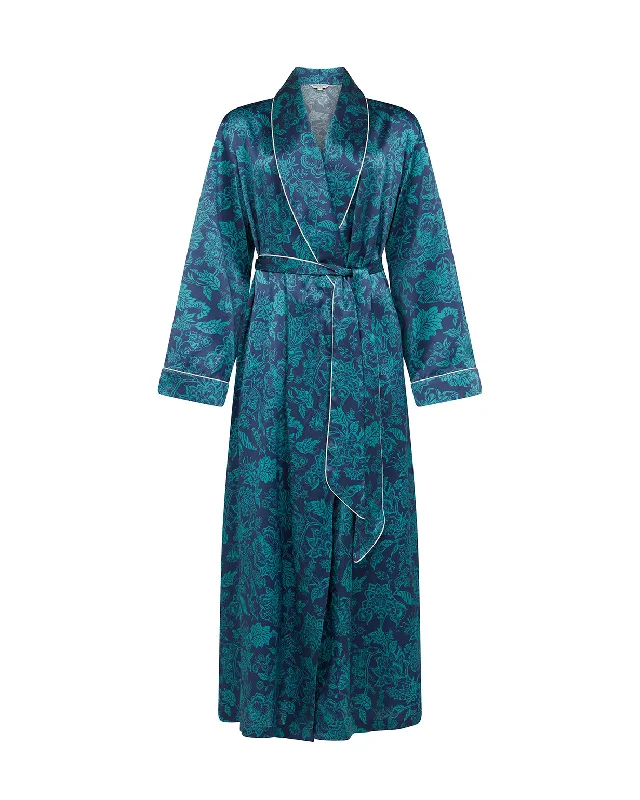 Women's Silk Dressing Gown - Christelle